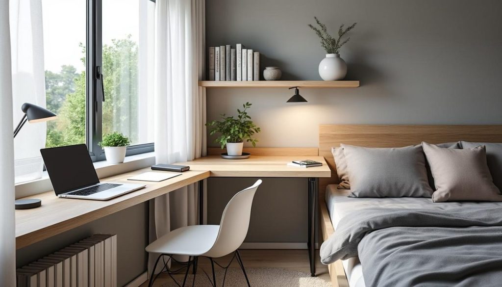 découvrez comment aménager un coin bureau fonctionnel dans une chambre sans perdre d'espace grâce à nos astuces pratiques et design.
