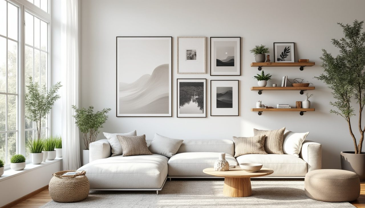 découvrez des idées déco murales originales pour personnaliser et sublimer un salon blanc avec style et élégance.