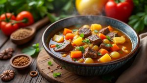découvrez la recette authentique de la soupe joumou, un plat traditionnel haïtien à savourer le 1er janvier pour célébrer la nouvelle année avec saveurs et histoire.